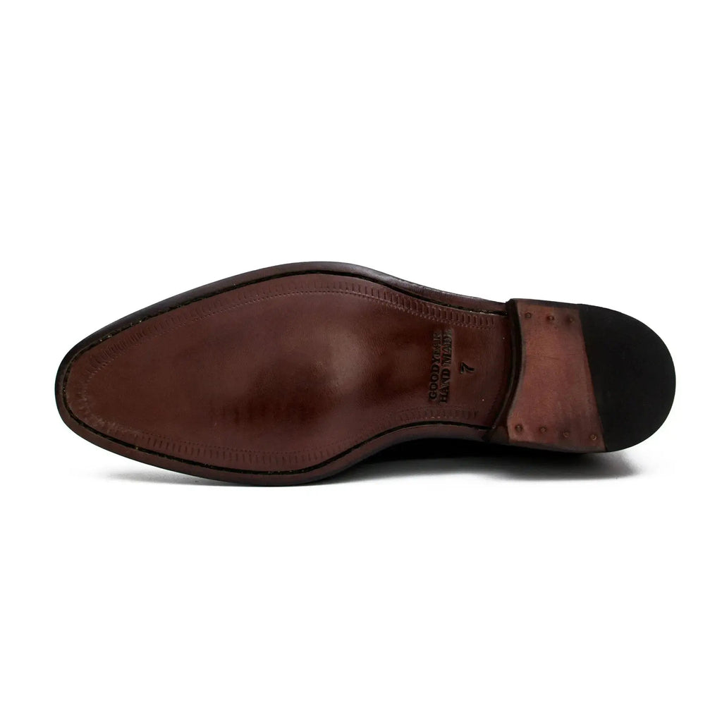 Goodyear Premium Double Monk Strap Shoes Black