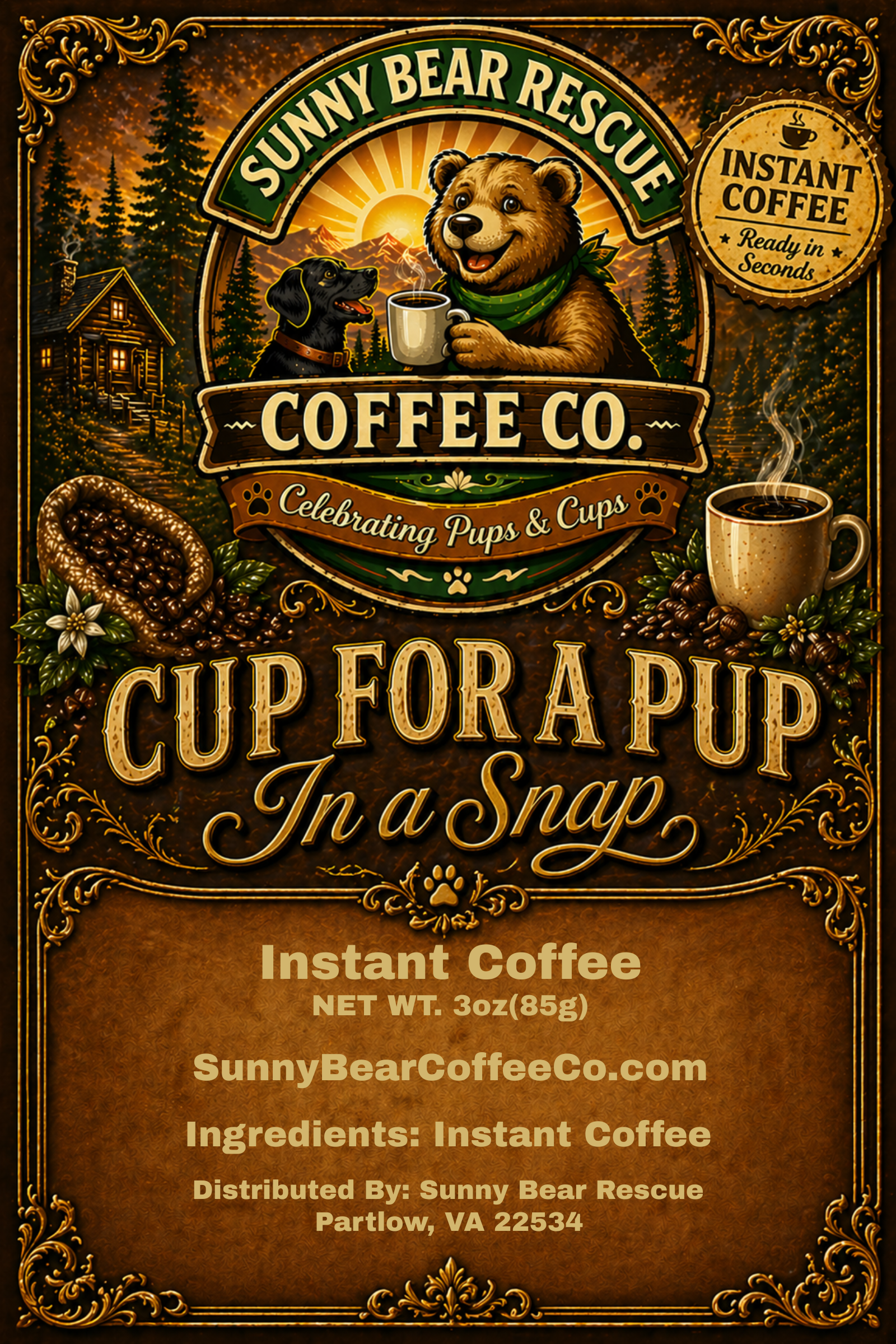 Cup for a Pup in a Snap ~ Instant Coffee