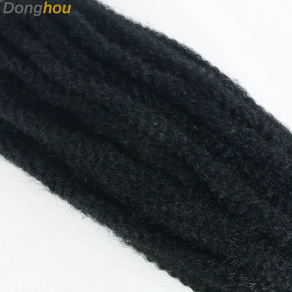 18" Marley Hair for Braids | Afro Kinky Ombre Braiding Hair | Kanekalon Extensions | 30 Strands/Pack