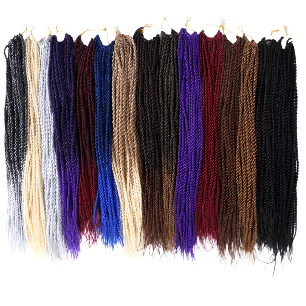 Full Star 30 Strand Pre-Twist Crochet Braids | Senegalese Twist | Ombre