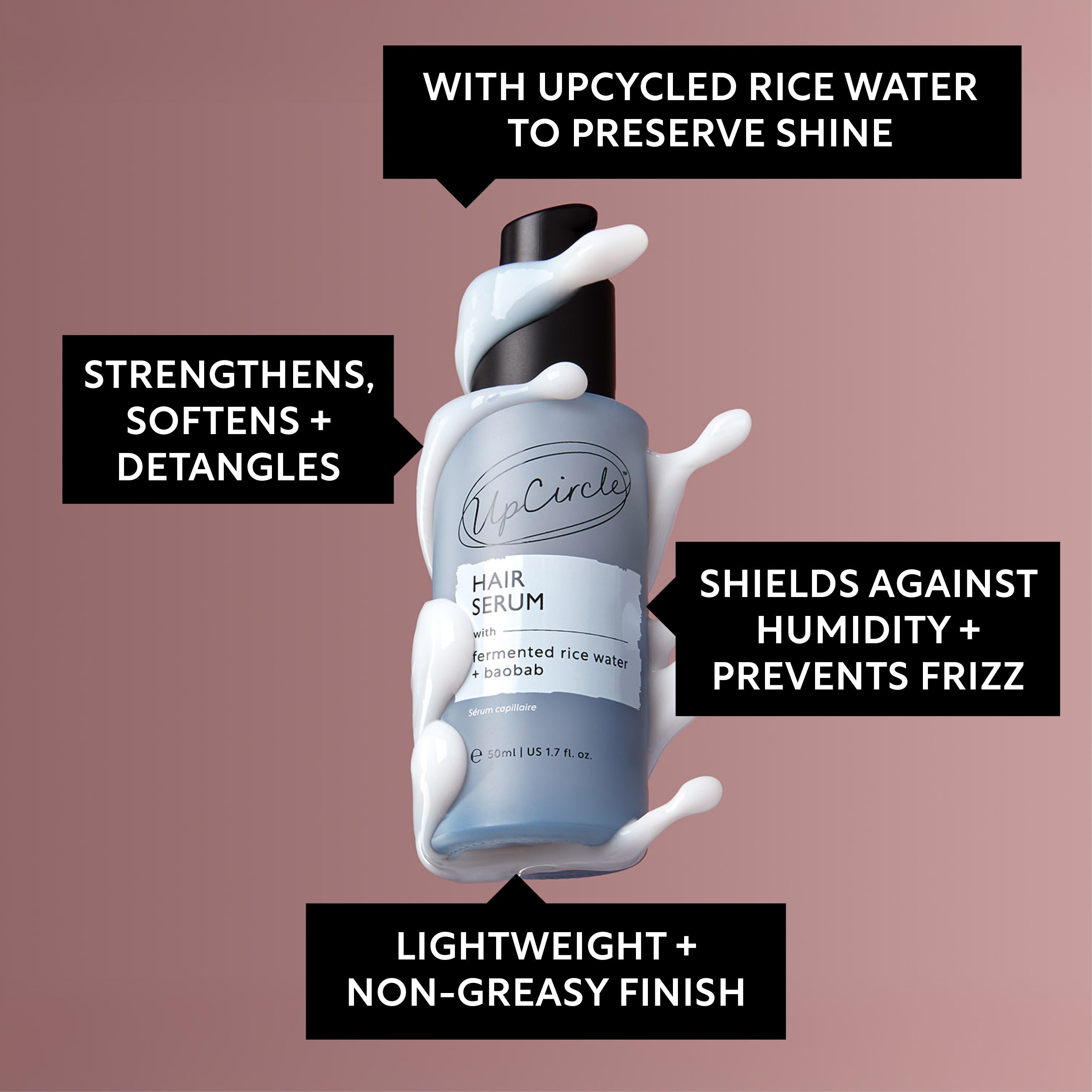 Hair Serum with Fermented Rice Water + Baobab