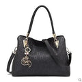 Women's Big Cowhide Shoulder Bag | Female Split Leather Handbag & Fashion Lady Tote (Large Capacity Top Handle & Crossbody Bag)
