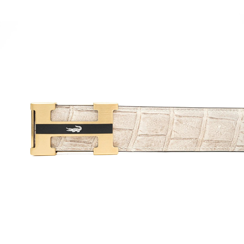 Handcrafted Alligator Leather Belts DVG108