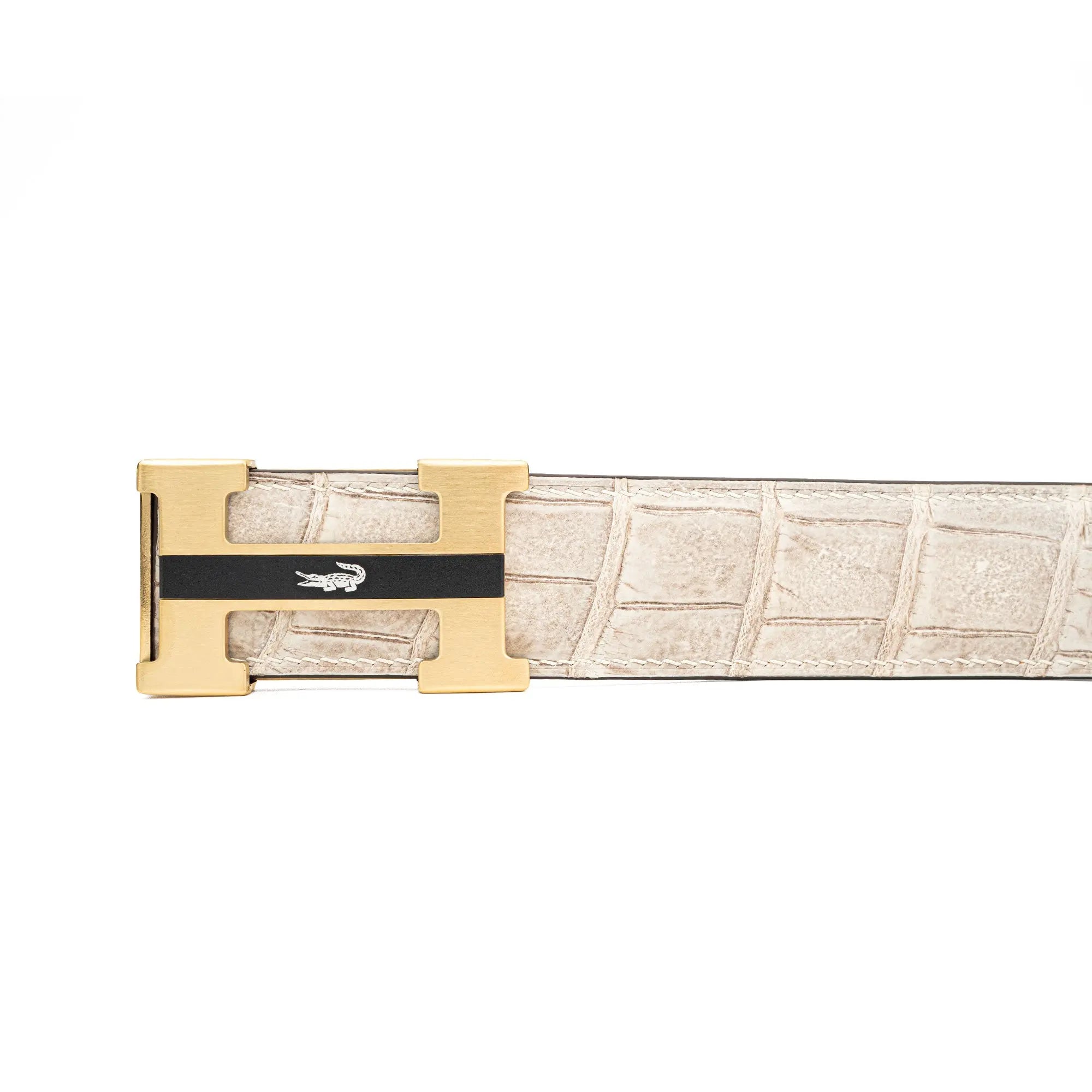 Handcrafted Alligator Leather Belts DVG108