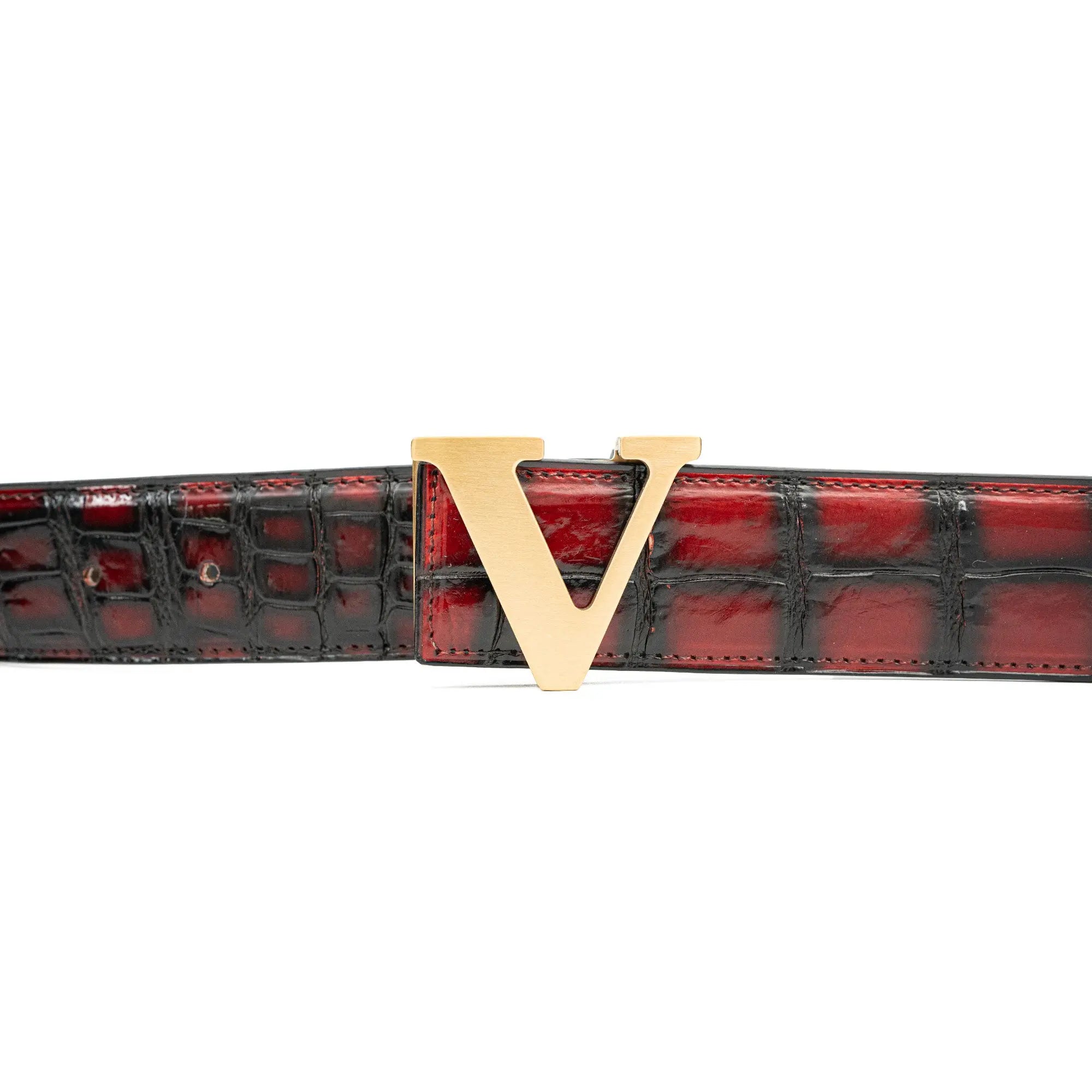 Handcrafted Alligator Leather Belts DVG163