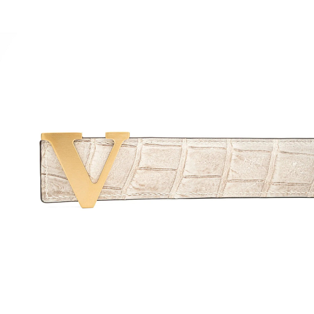 Handcrafted Alligator Leather Belts DVG169