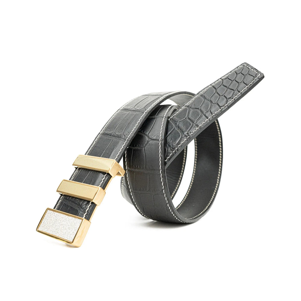 Handcrafted Alligator Leather Belts DVG22