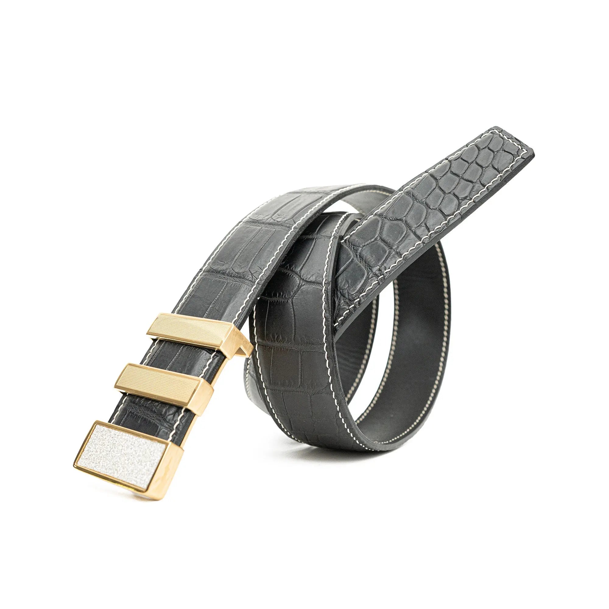 Handcrafted Alligator Leather Belts DVG22