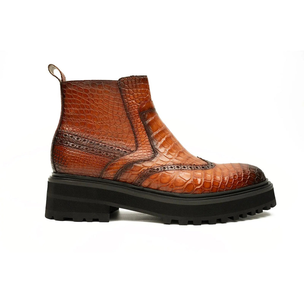 Handmade Nile Crocodile Chelsea Boots