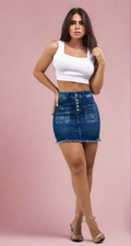 7022 100%  Authentic Colombian  Push Up SKIRT