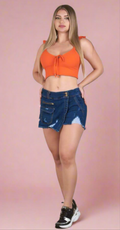 6893 100% Authentic Colombian Push Up Skort