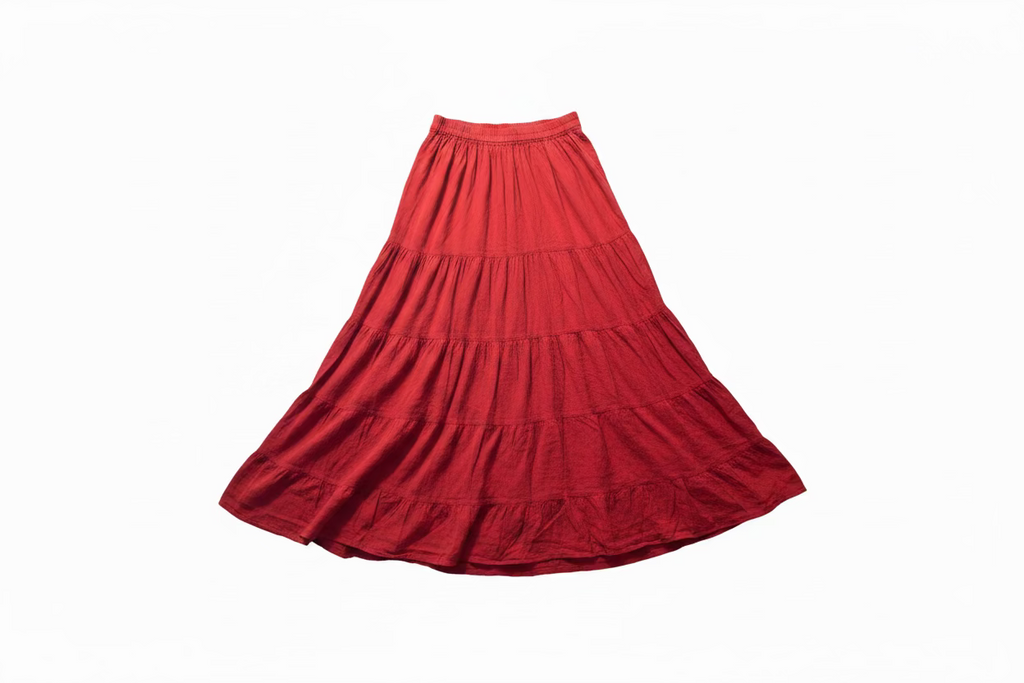 Long Tiered Maxi Skirt maxi