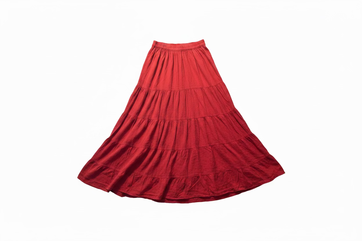 Long Tiered Maxi Skirt maxi