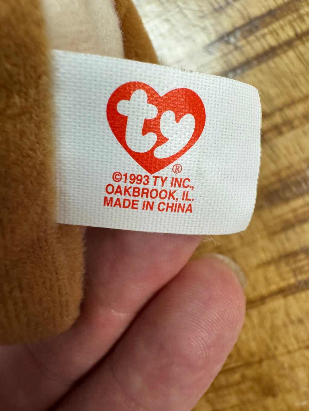 McDonalds Teenie Beanie Babies 1999/1993 Nuts the Squirrel Rare Tag Error New
