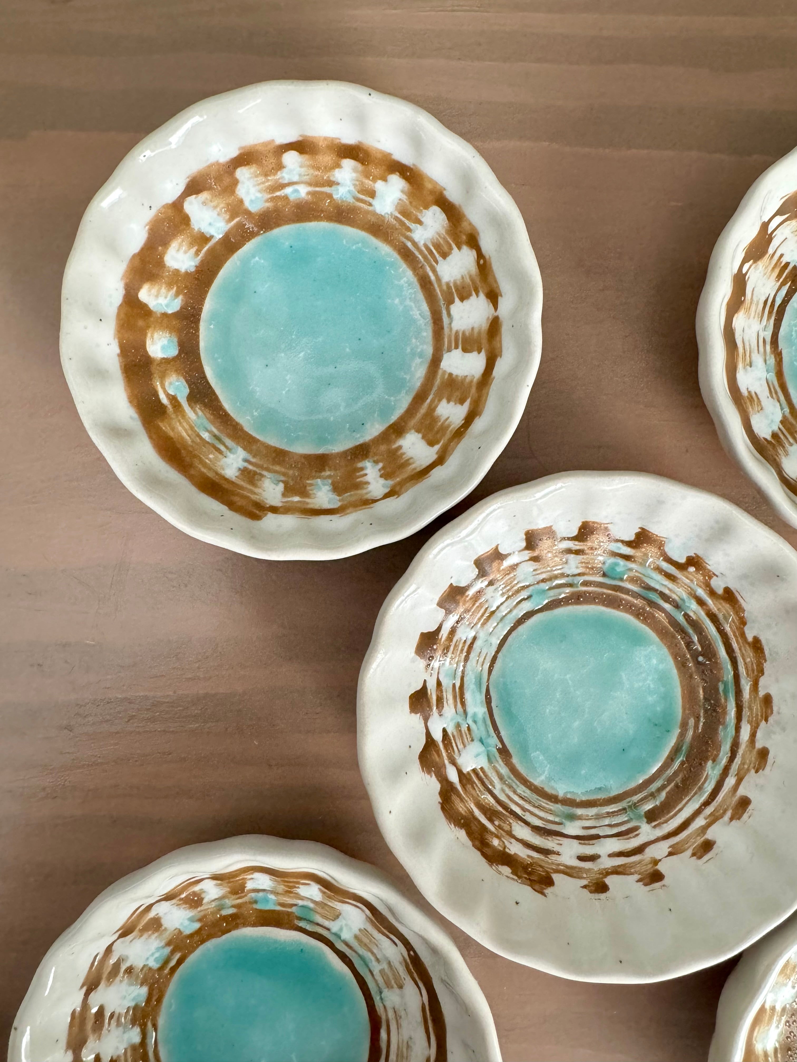 Round Ceramic Catch All Jewelry / Trinket Dish