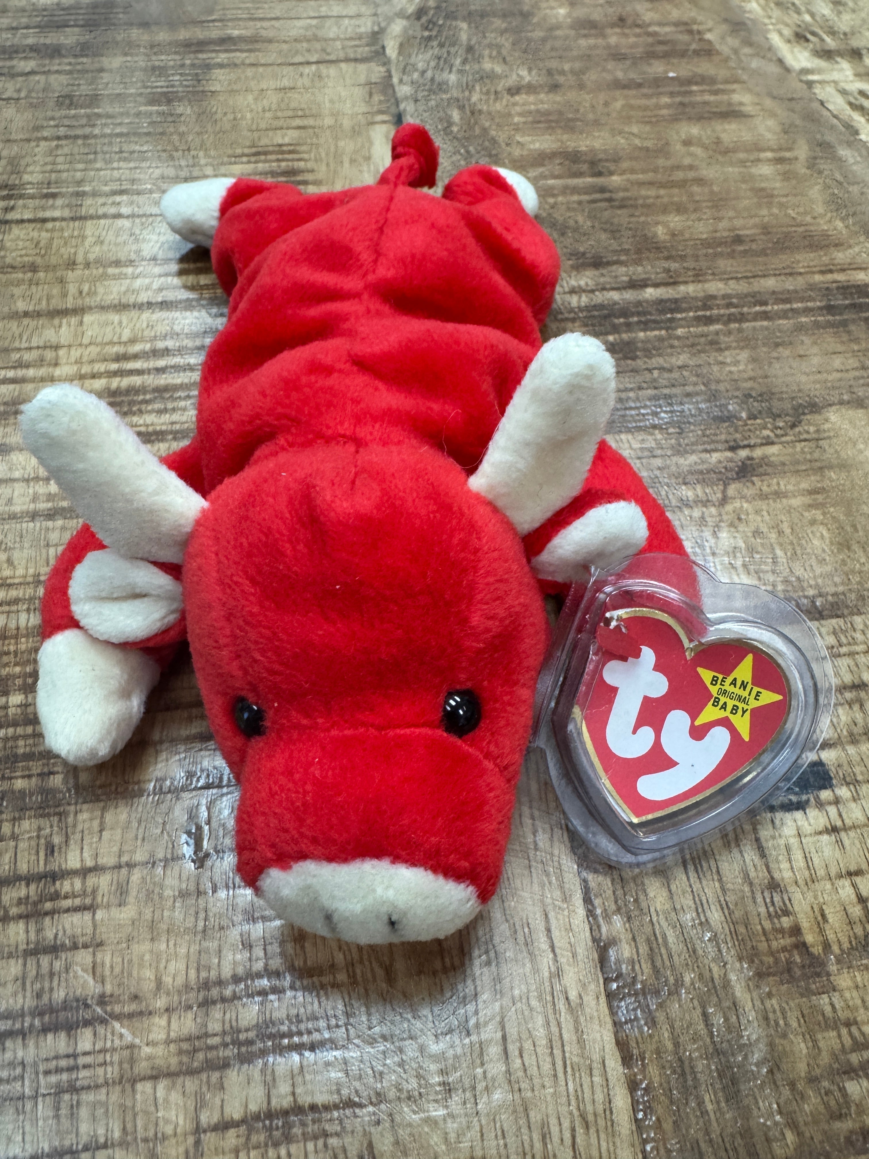 Snort The Bull Beanie Baby 4002. Retired 1995. Errors
