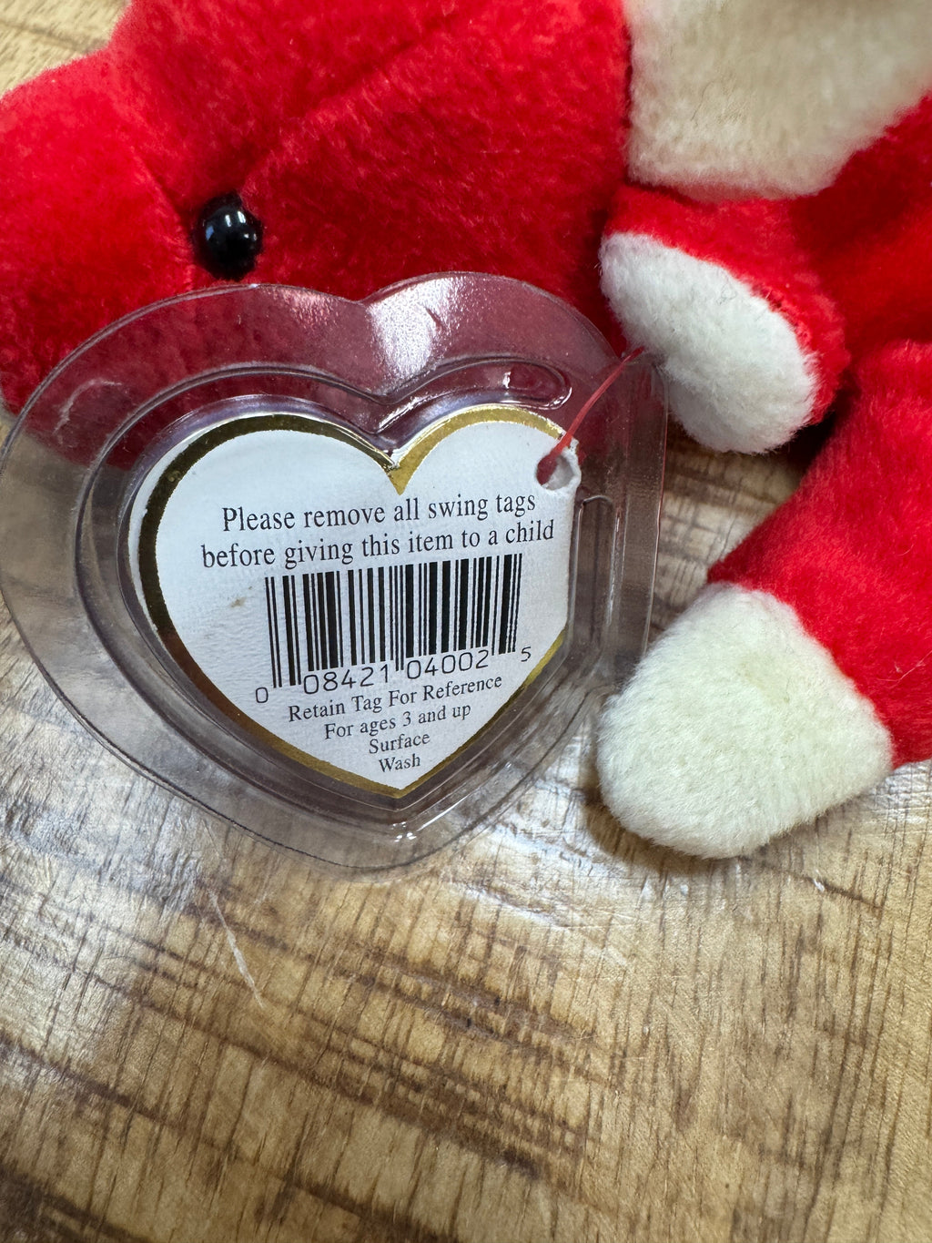Snort The Bull Beanie Baby 4002. Retired 1995. Errors