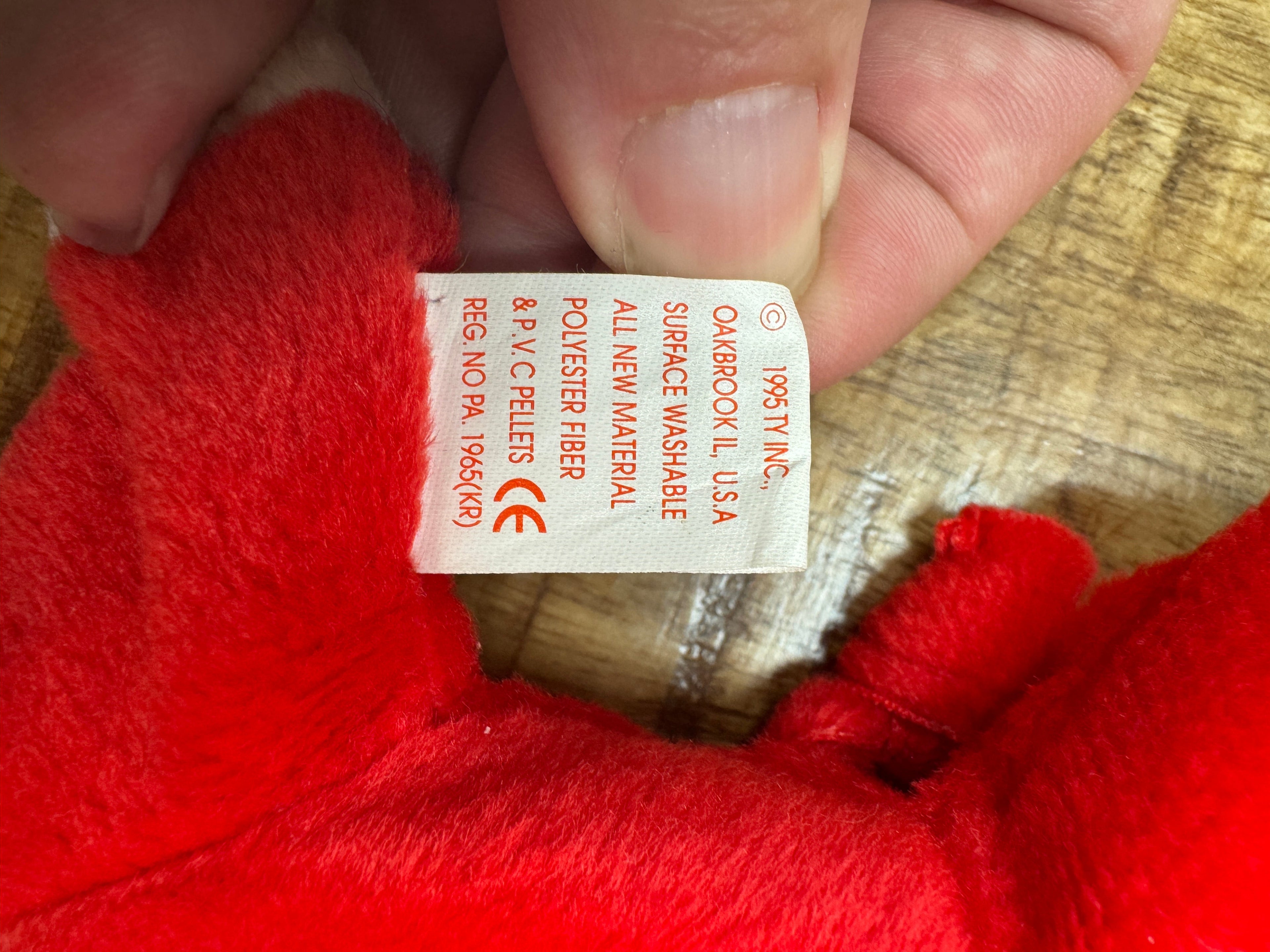 Snort The Bull Beanie Baby 4002. Retired 1995. Errors