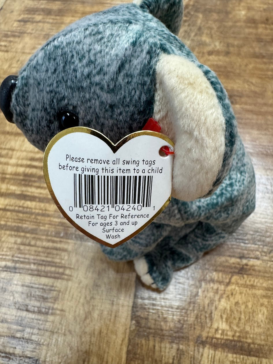 Rare Ty Beanie Baby: Eucalyptus the Koala Bear 1999-– P.V.C. Pellets With Errors