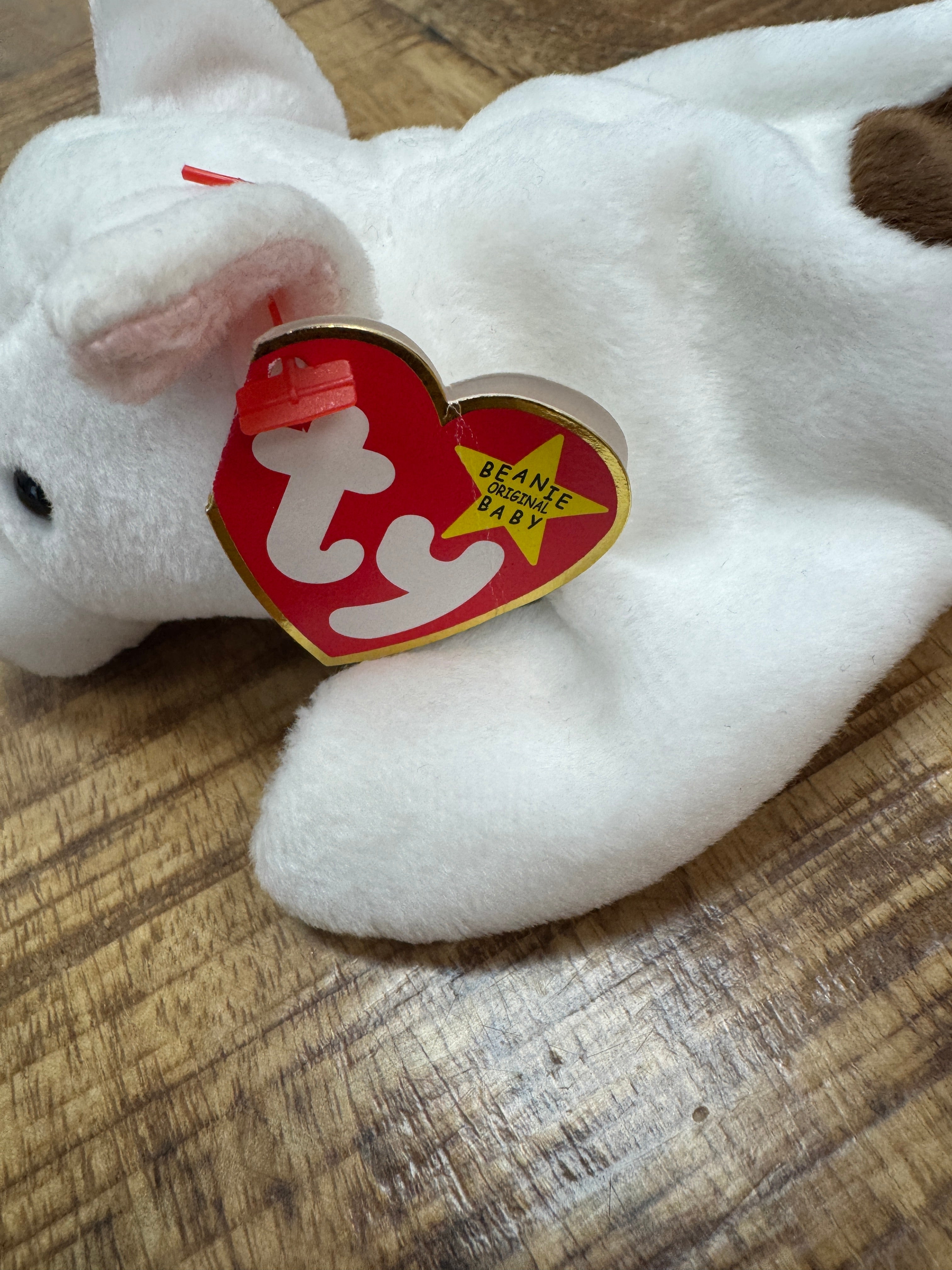 Ty Beanie Baby Retired Butch the Dog TAG ERRORS / Misspelling 1998 / 1999 RARE