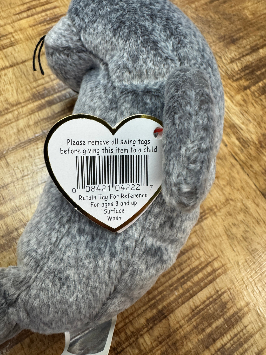 Ty Beanie Baby - Slippery the Seal **Tag errors and hologram tush tag