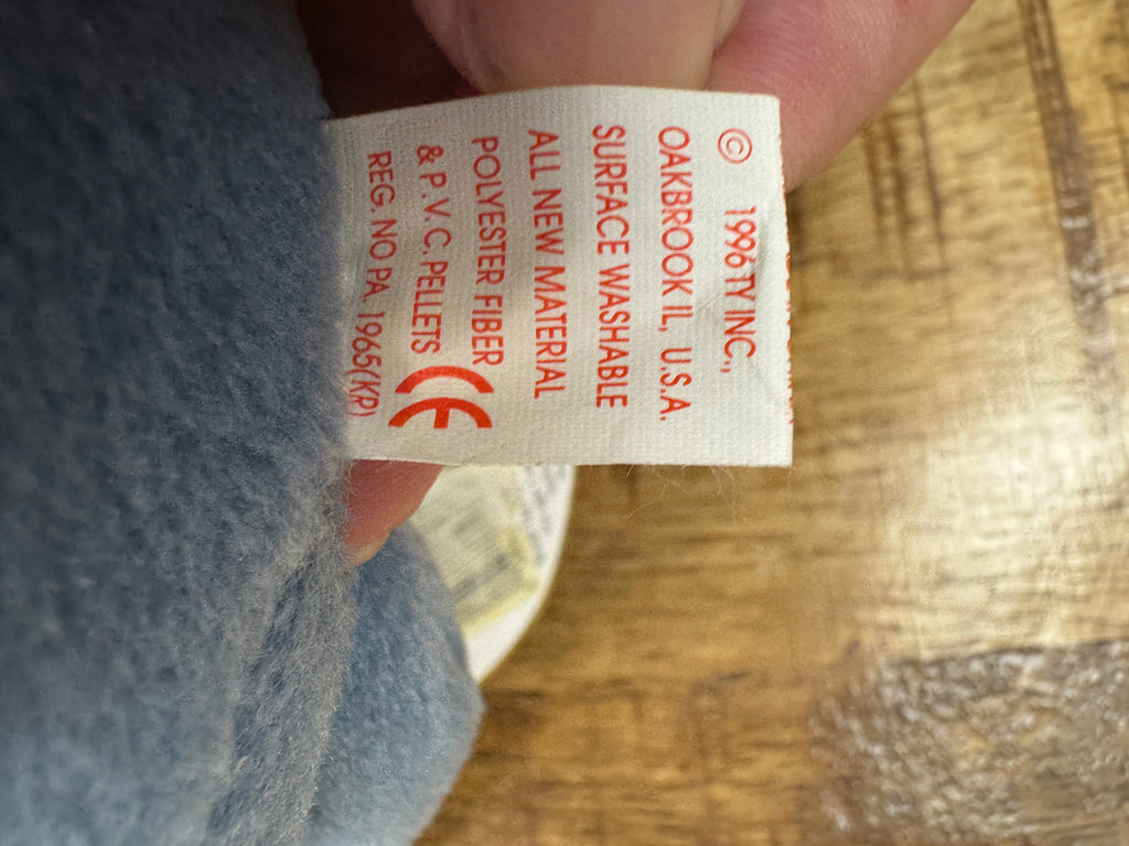 Ty Beanie Baby – Scoop the Pelican 1996 – P.V.C. Pellets With Tag 15 Errors