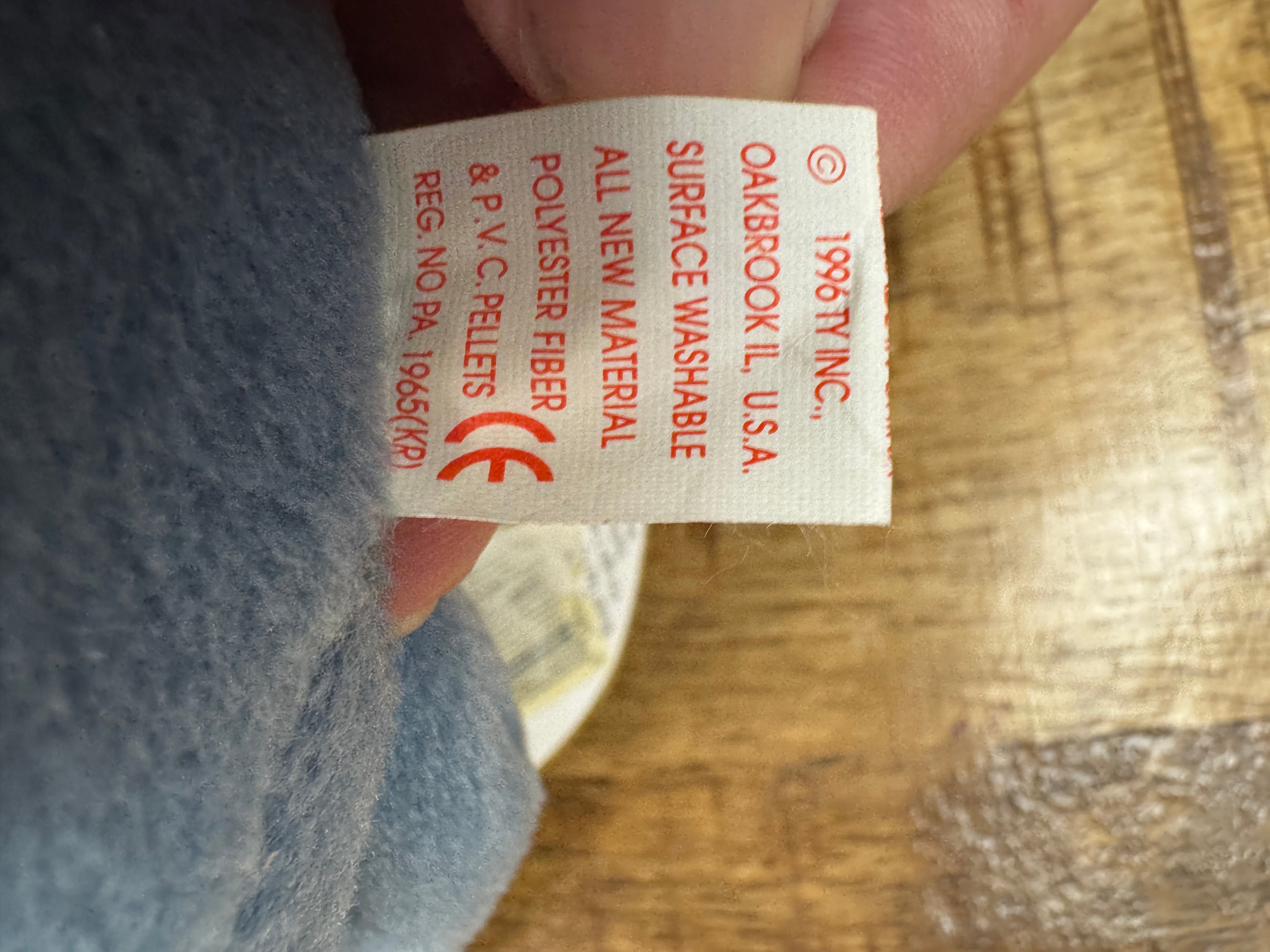 Ty Beanie Baby – Scoop the Pelican 1996 – P.V.C. Pellets With Tag 15 Errors