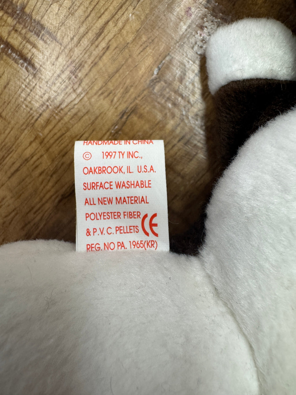 Ty Beanie Babies Bruno the Dog, With 10 Errors