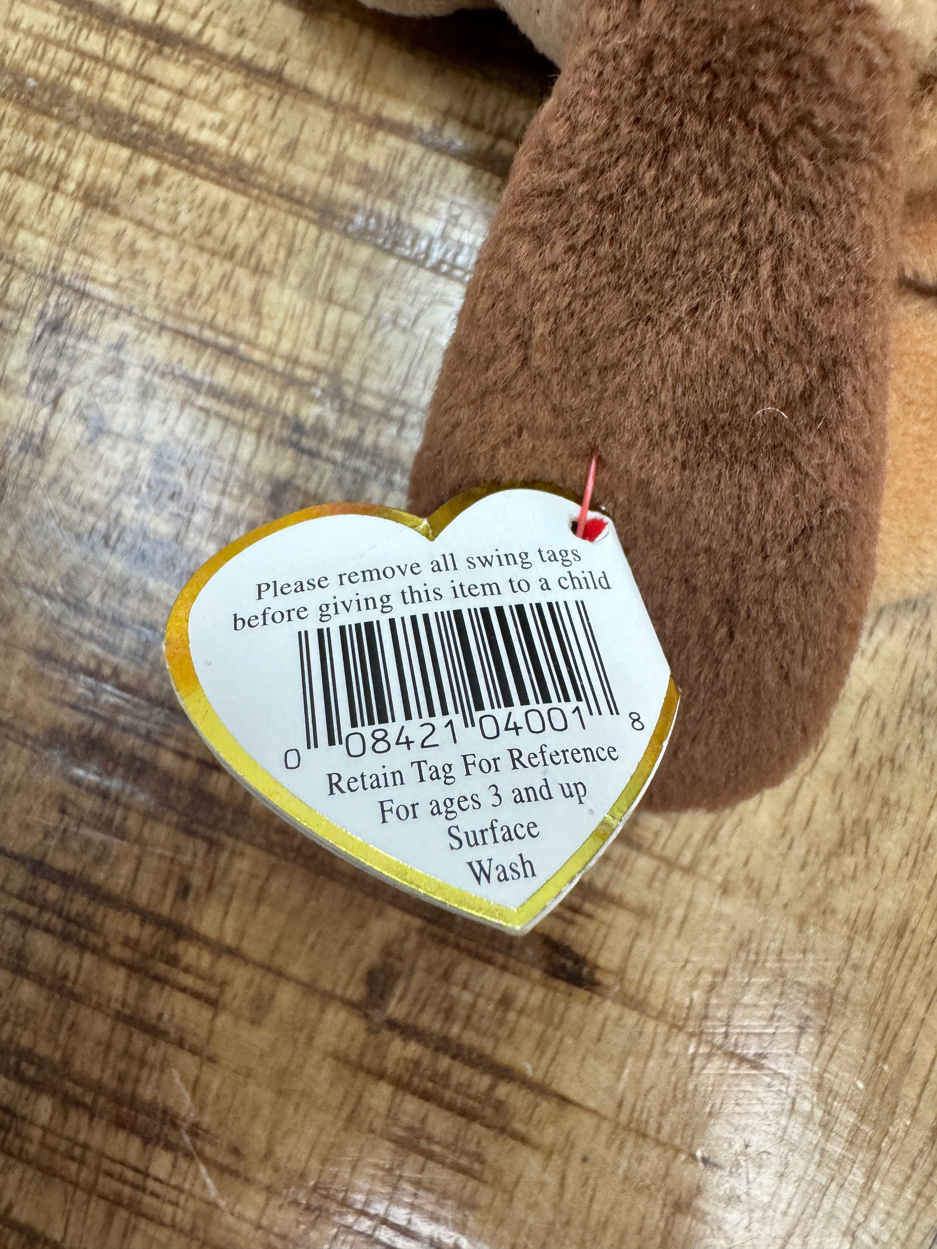 Ty Beanie Babies Bones the Dog, With 14 Errors