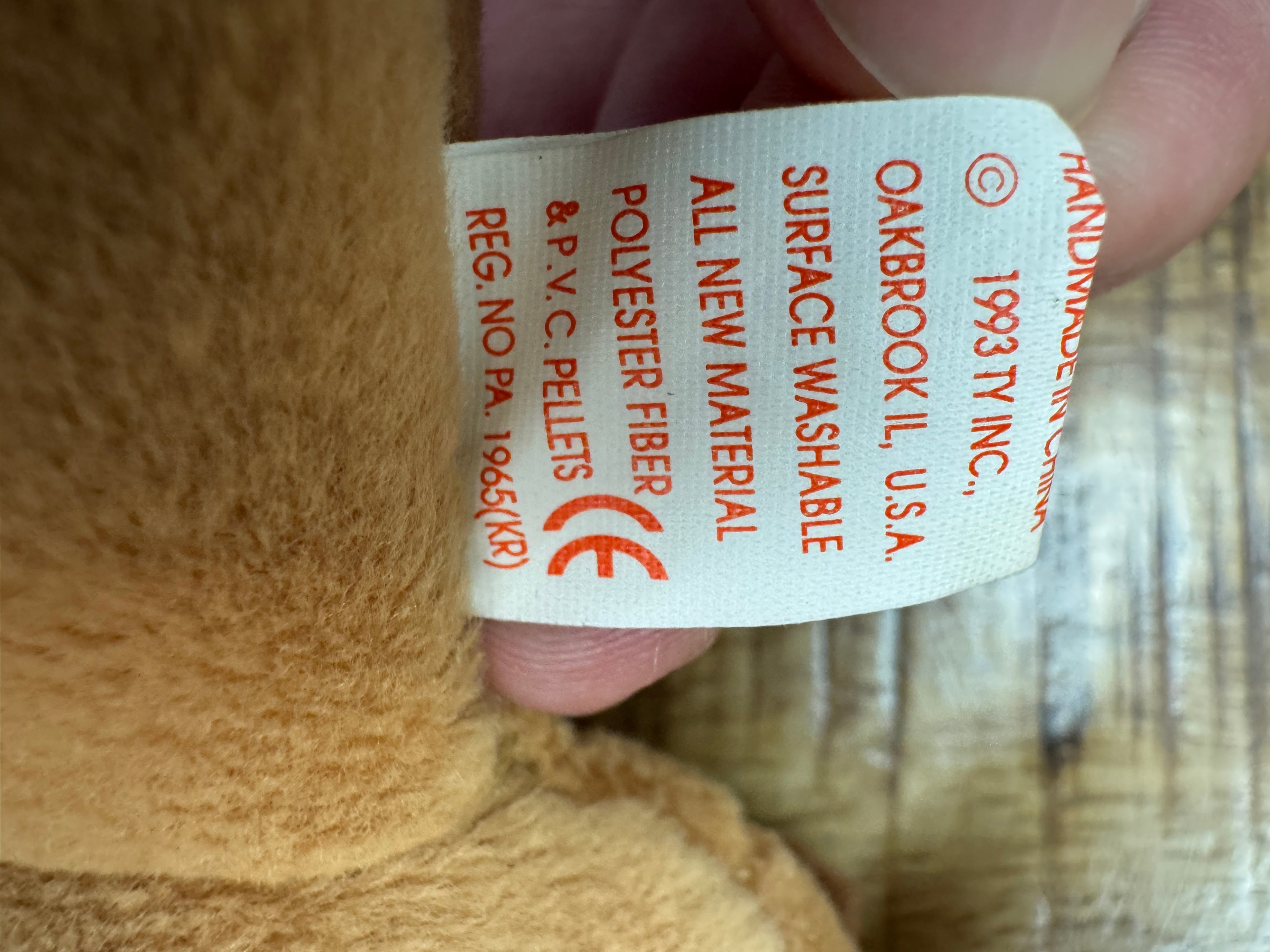 Ty Beanie Babies Bones the Dog, With 14 Errors