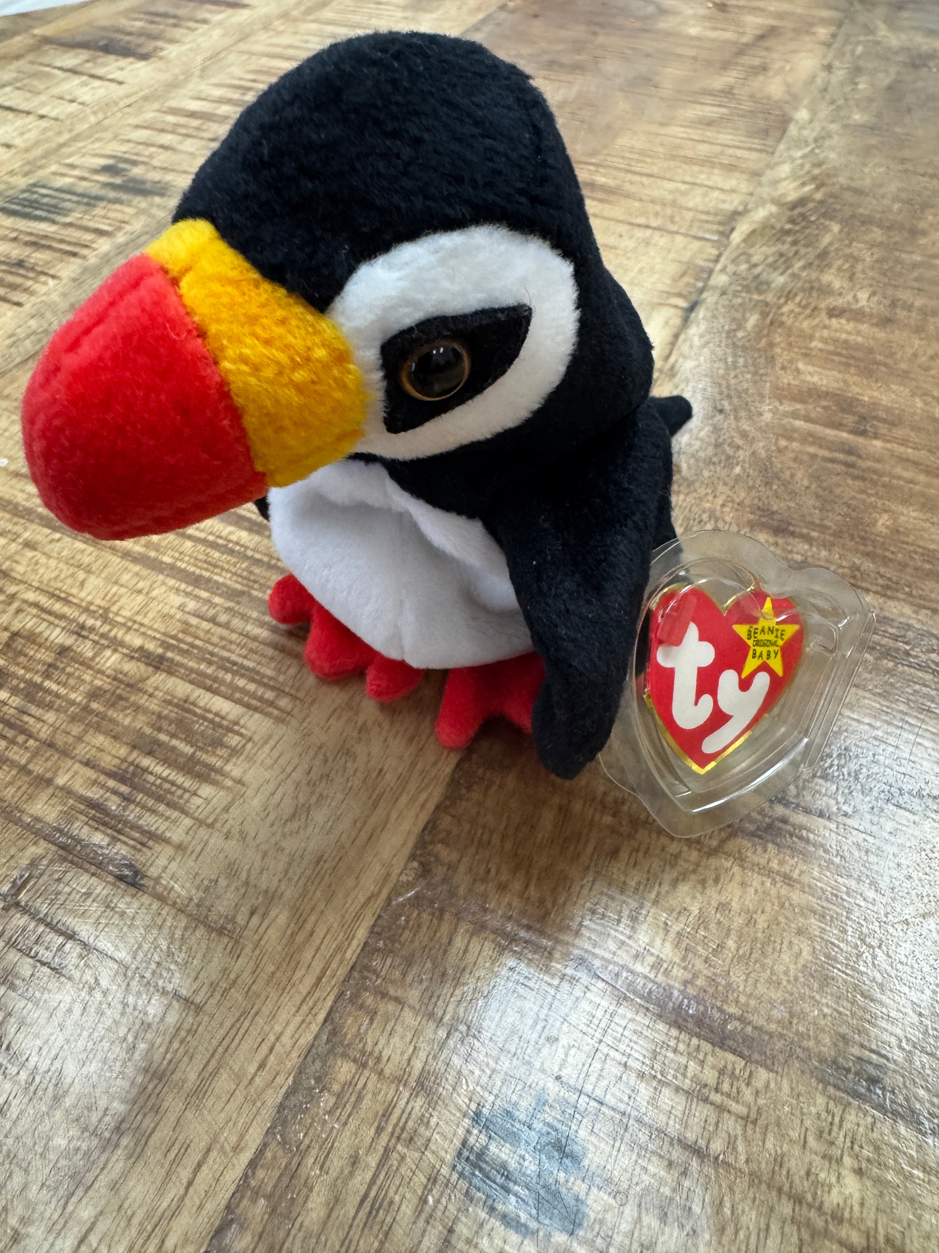 Puffer the Puffin 1997 Ty Beanie Baby w/ Tag Errors Retired Mint Rare Look