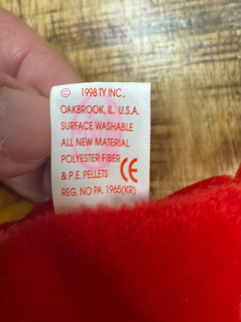 TY Beanie Baby Jabber the Parrot Bird Retired Rare Date Errors Mint 1997 w/Case