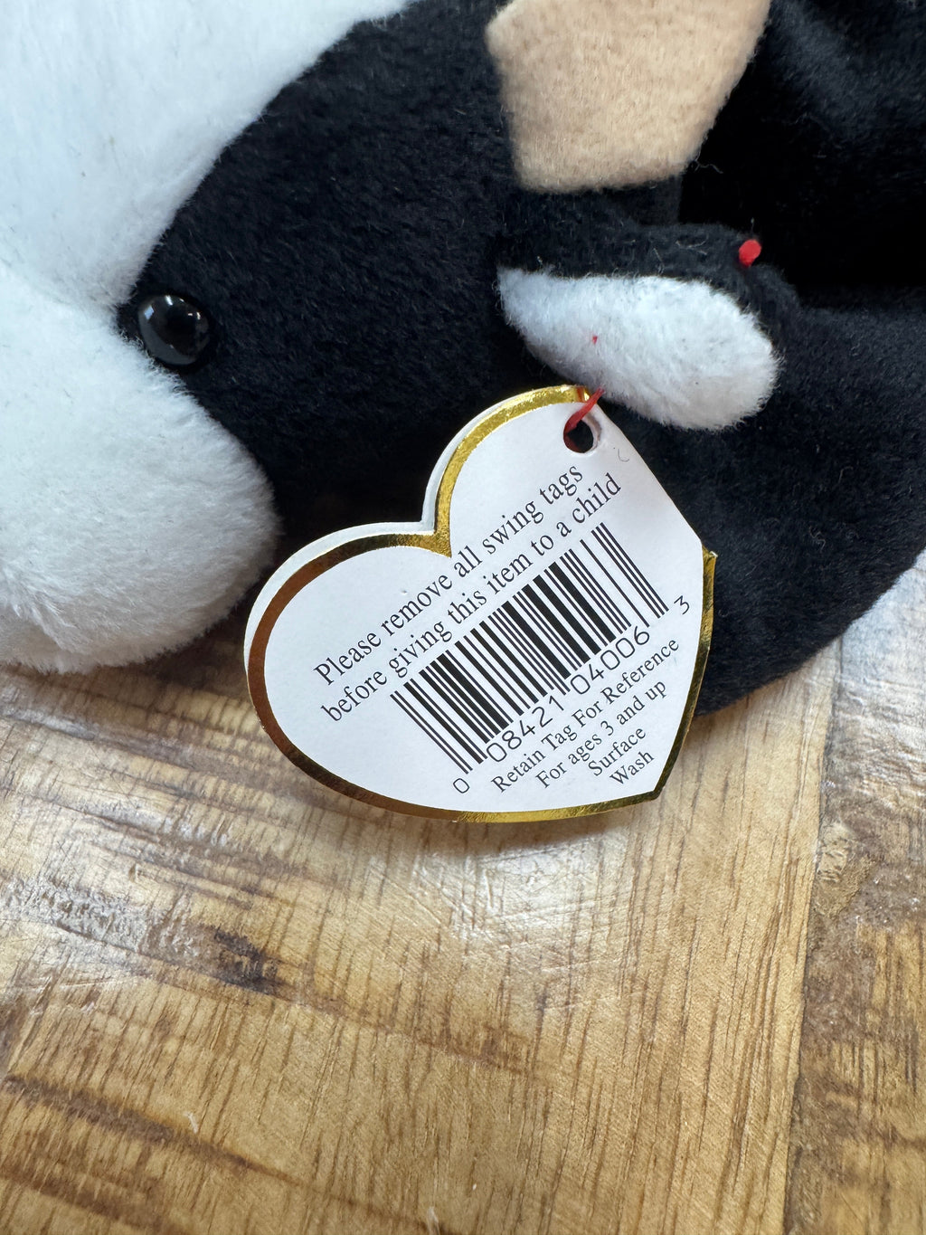 Ty Beanie Baby Daisy the Cow Style 4006, 1994 With 18 Errors