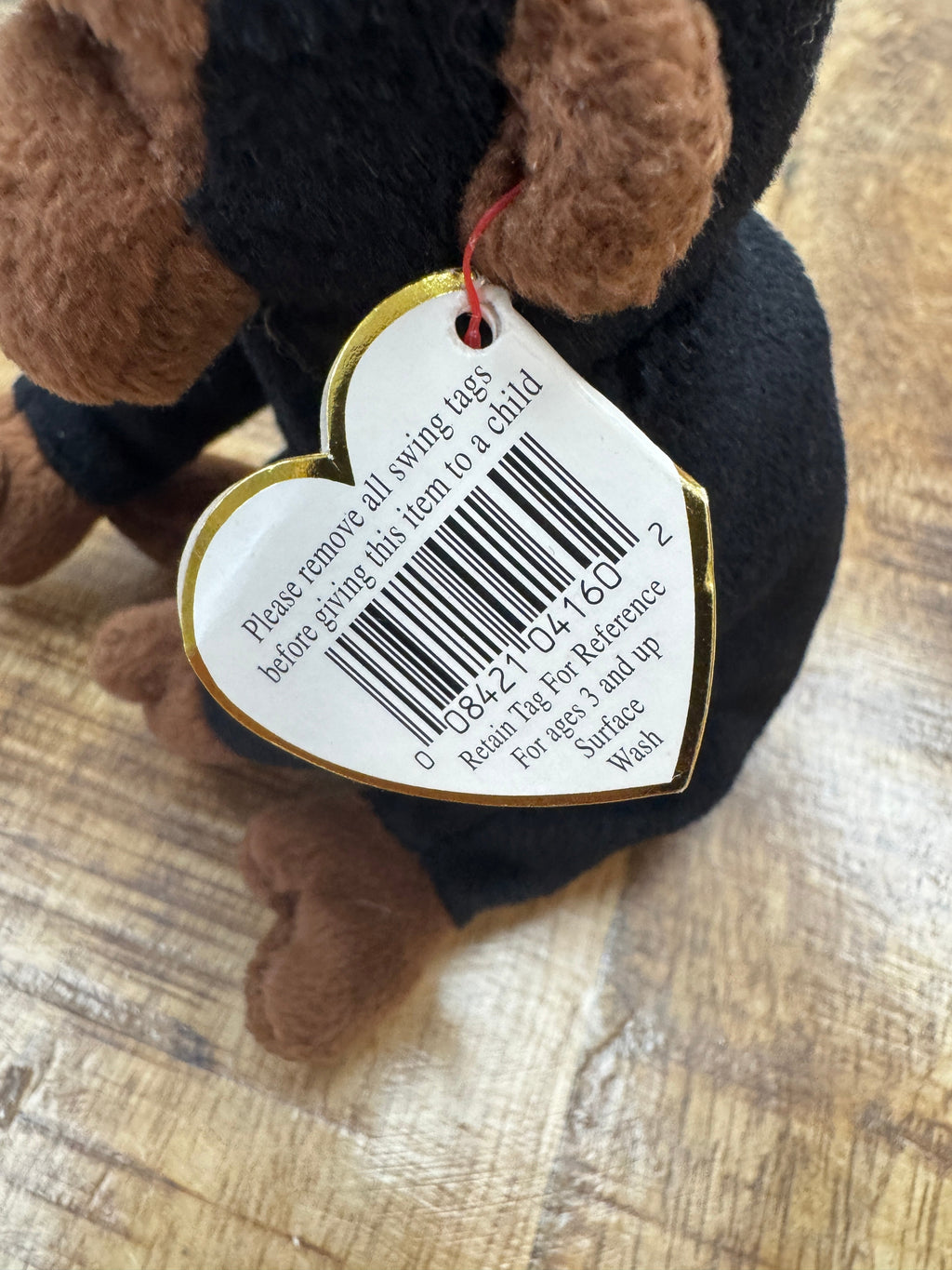 Ty Beanie Baby Congo the Gorilla 1996 RARE Original - 4160 P.V.C. Pellets
