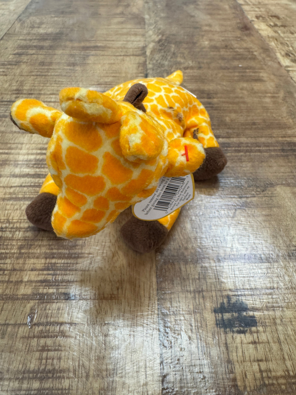 Ty Beanie Babies Twigs the Giraffe Plush 1995 P.V.C. Pellets With Tag 14 Errors