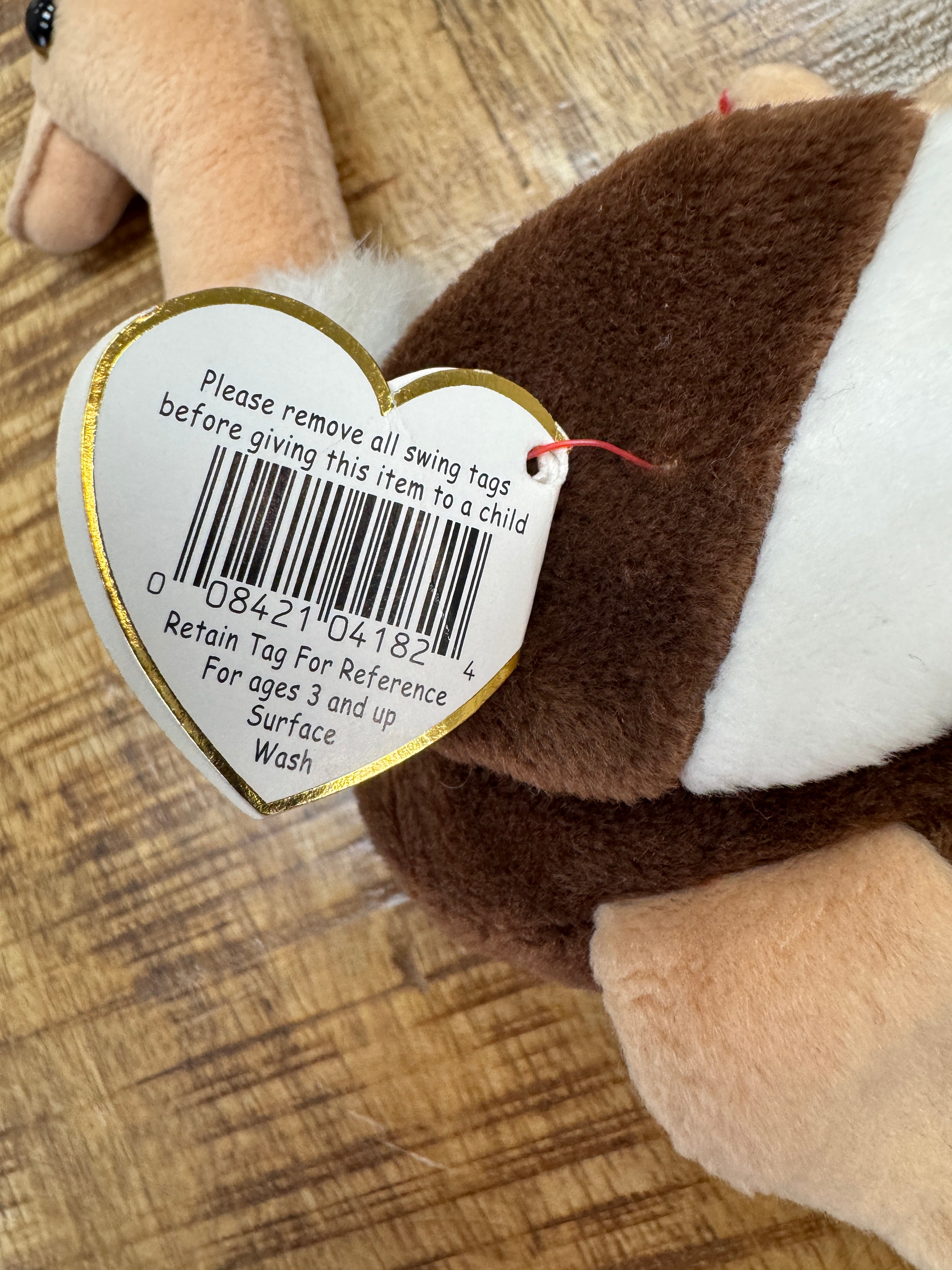 Stretch the Ostrich - TY Beanie Baby - With Errors - PVC Pellets