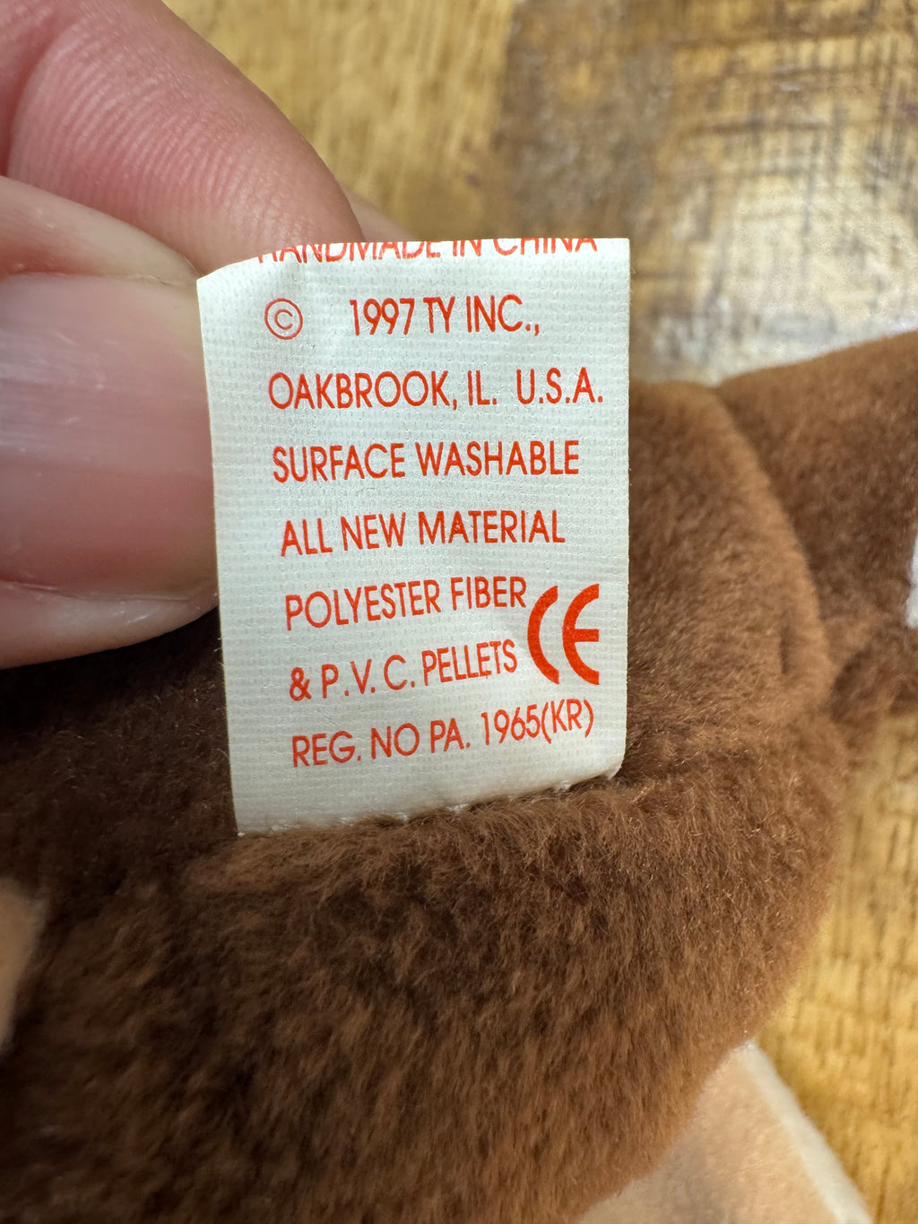 Stretch the Ostrich - TY Beanie Baby - With Errors - PVC Pellets