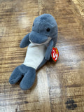 Ty Beanie Baby – Echo the Dolphin, Very Rare With Errors