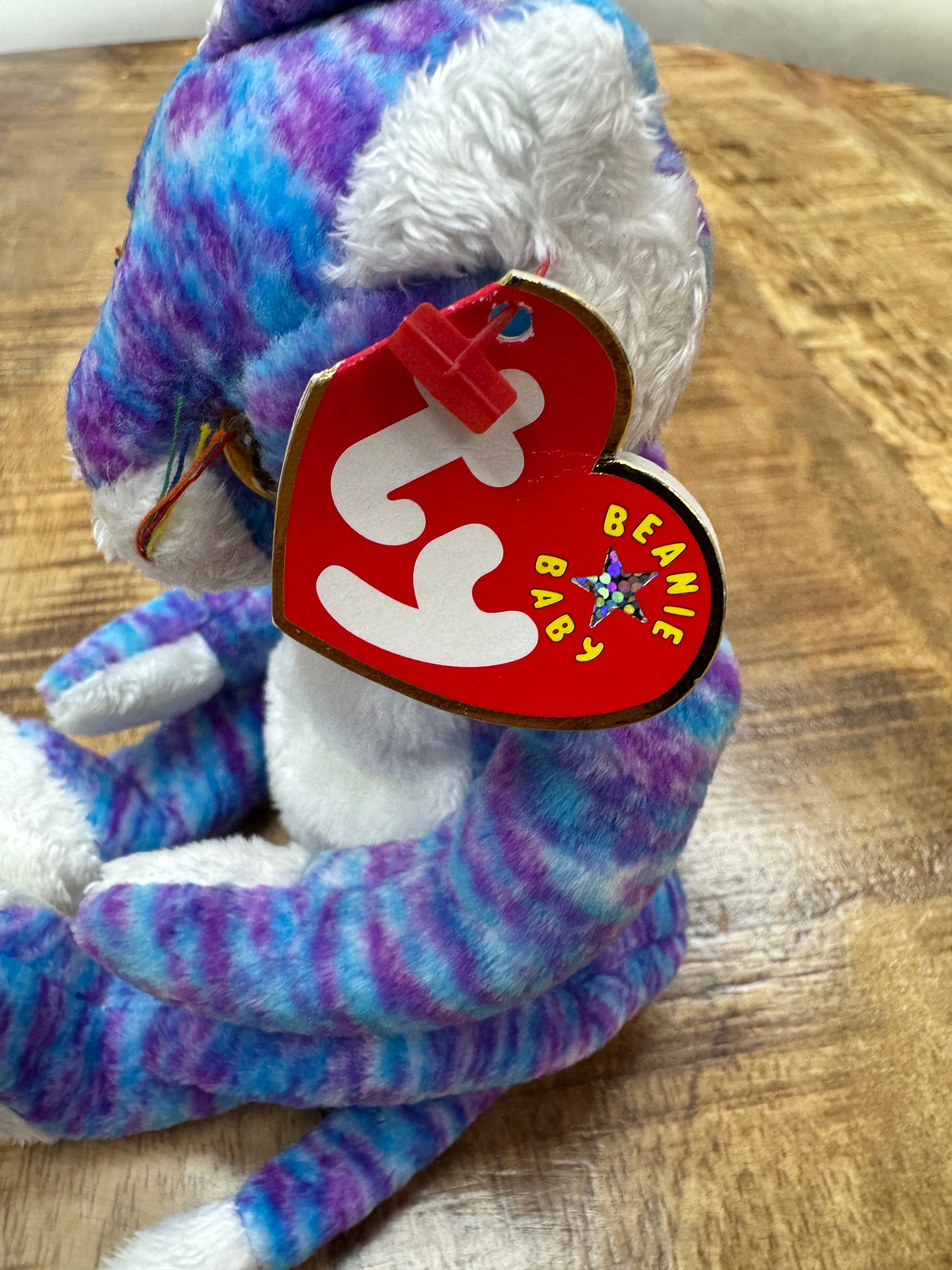 Ty Beanie Baby Kooky The Cat Rare Stamp In Tag With Pellets