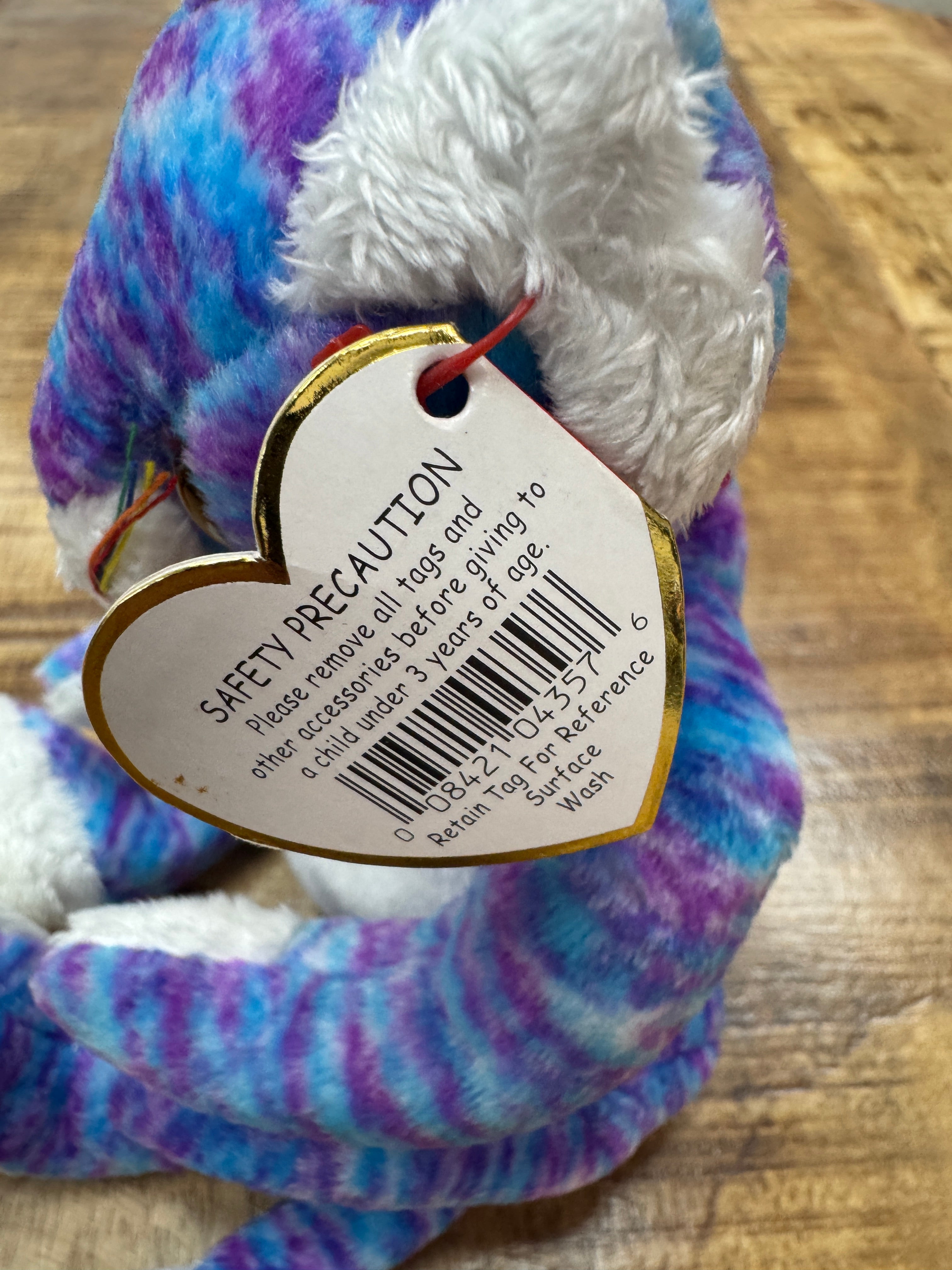 Ty Beanie Baby Kooky The Cat Rare Stamp In Tag With Pellets