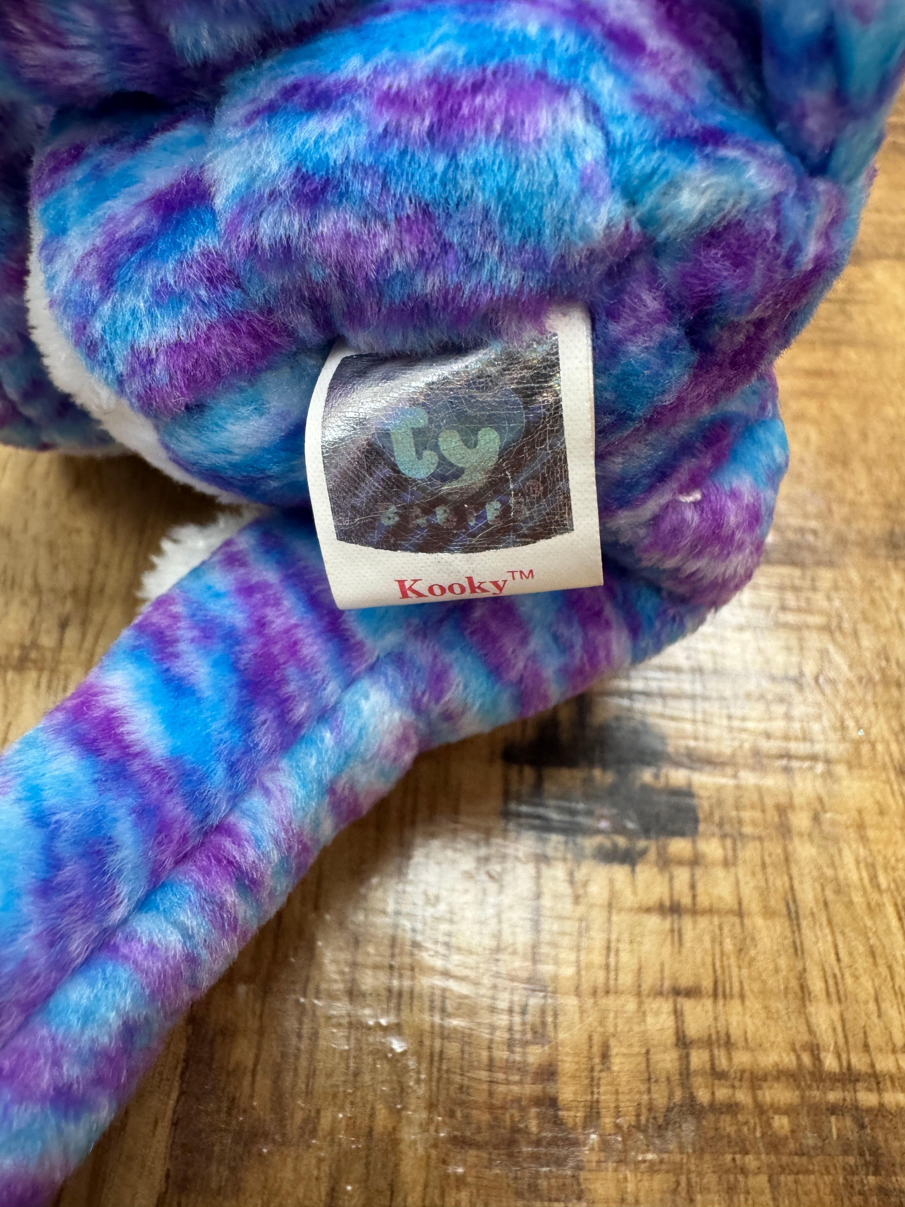 Ty Beanie Baby Kooky The Cat Rare Stamp In Tag With Pellets