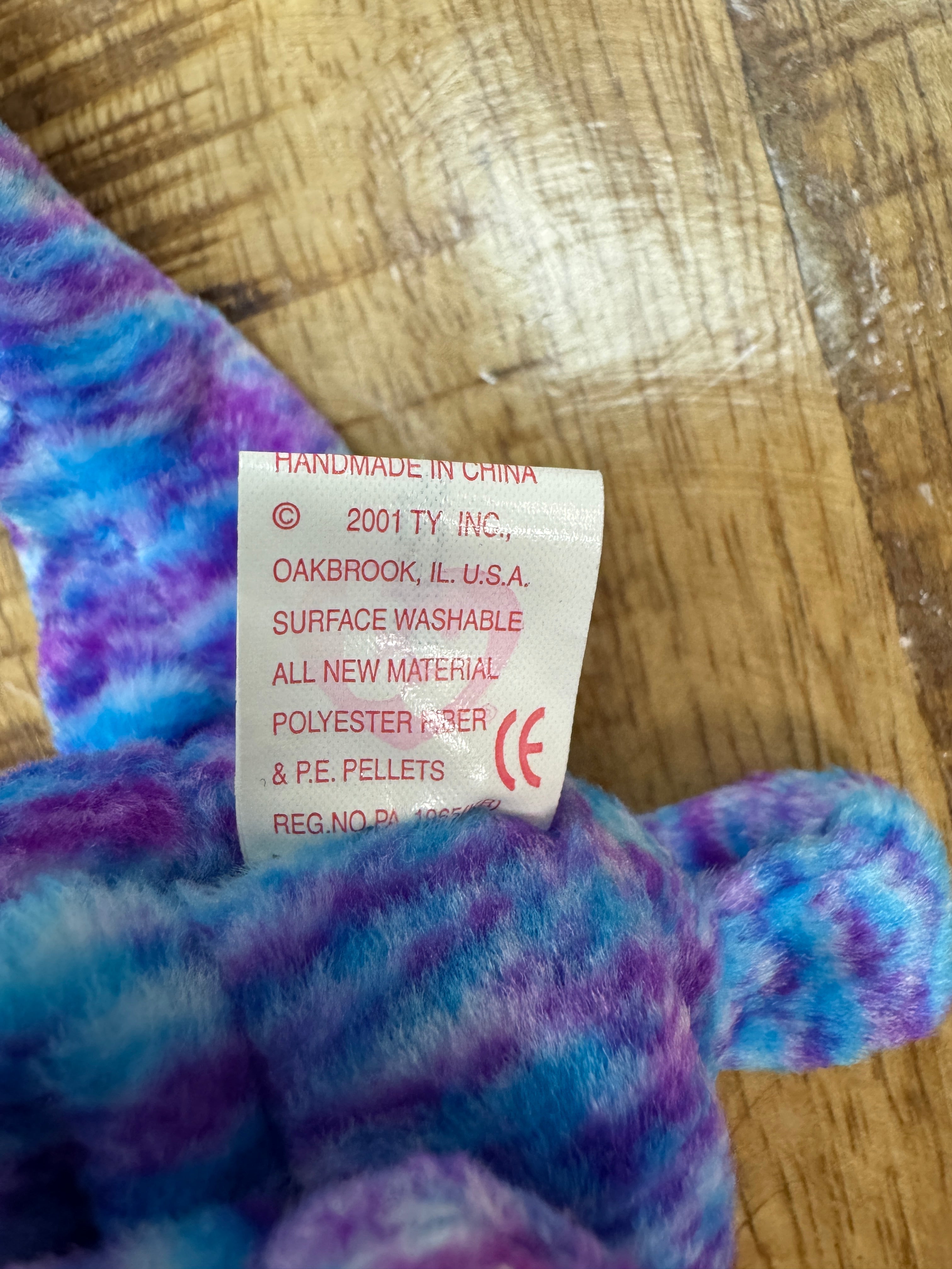 Ty Beanie Baby Kooky The Cat Rare Stamp In Tag With Pellets