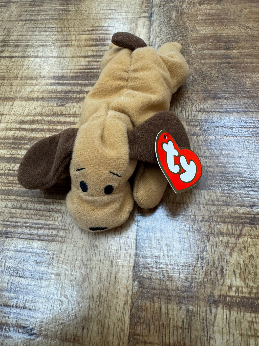 Ty Teenie Beanie Baby Bones The Dog 1993 Collectible RARE STAMP MINT