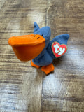 McDonalds Ty Teenie Beanie Babies Scoop the Pelican Bird -6CF - Pristine