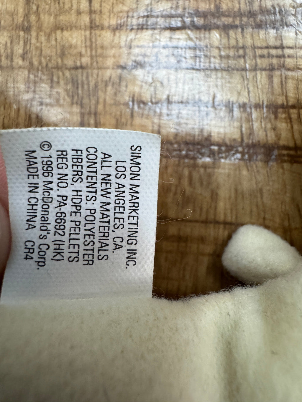 1993 Chops the Lamb McDonalds Ty Teenie Beanie Baby