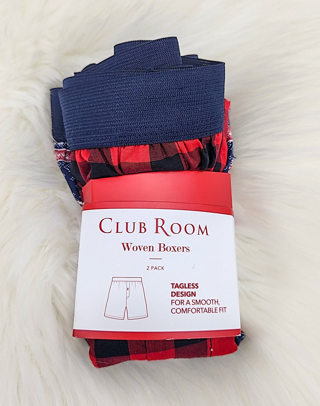 Club Room Mens 2-Pk. Holiday Printed Cotton Boxers