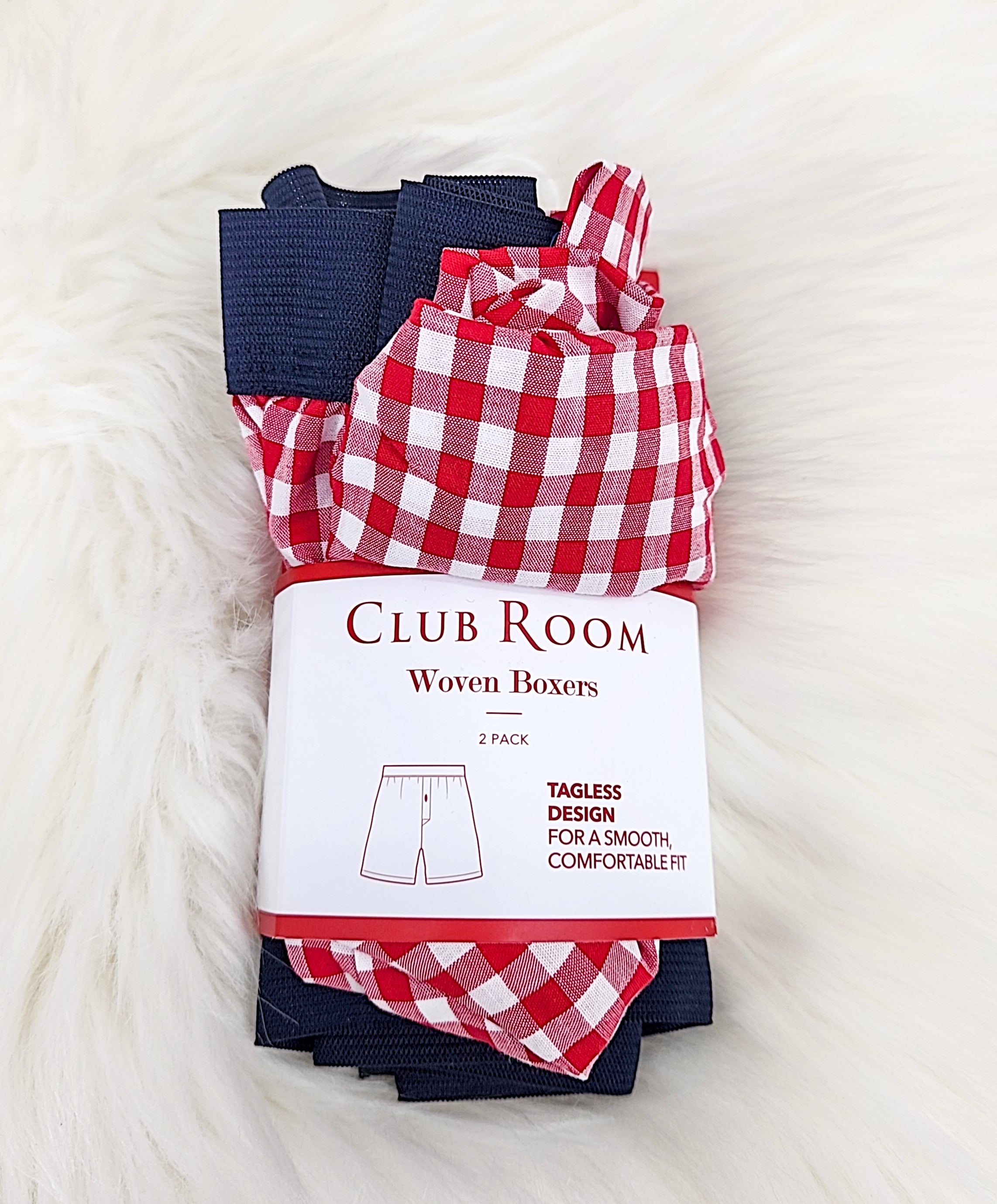 Club Room Mens 2-Pk. Holiday Printed Cotton Boxers
