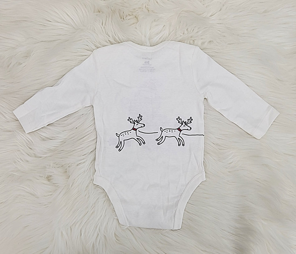 Carter's Infant Bodysuits White White Santa Bodysuit, Infant/3Months