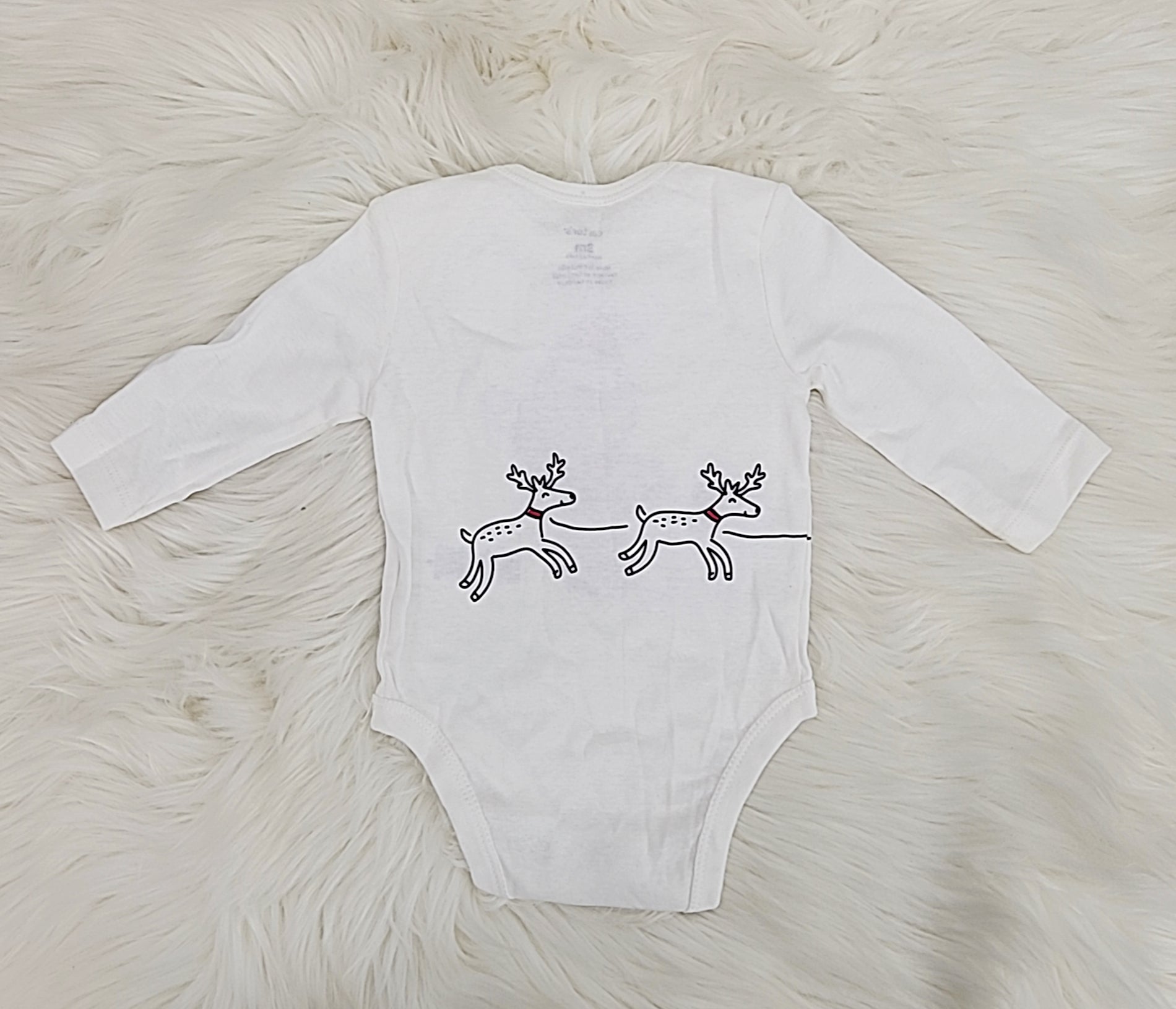 Carter's Infant Bodysuits White White Santa Bodysuit, Infant/3Months