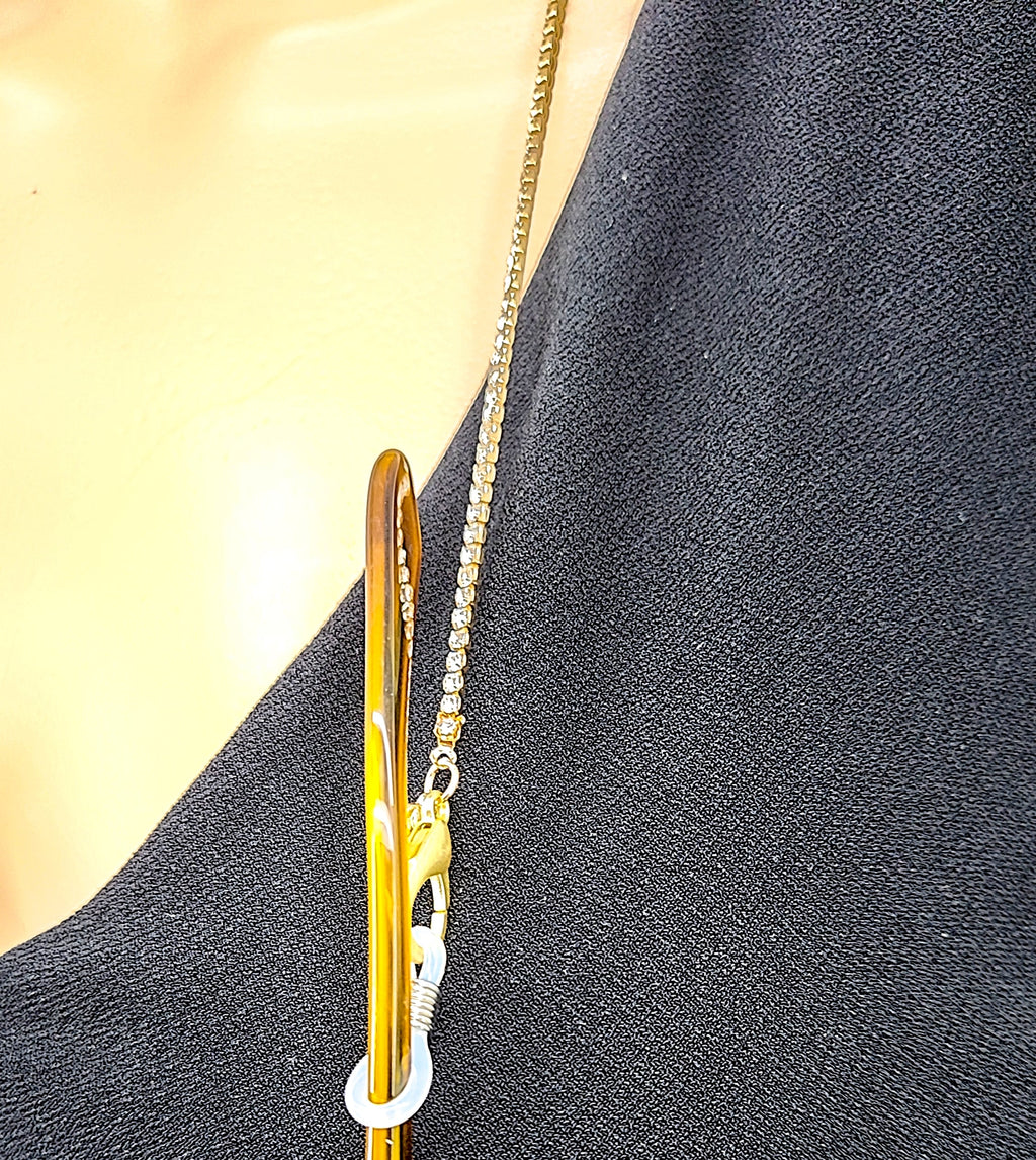 Violet and Brooks Hypoallergenic, nickel free, Eyeglass Chain or Mask Holder